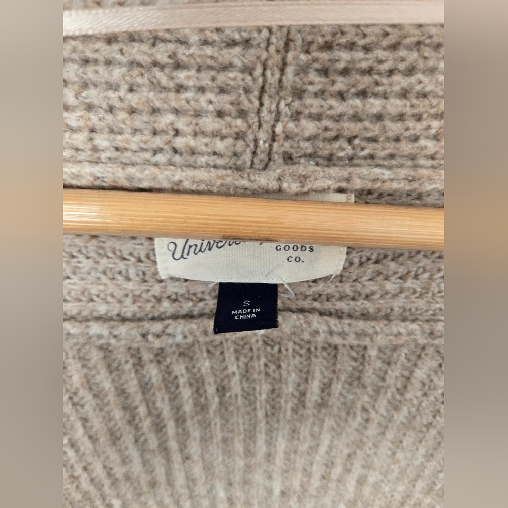 Universal Thread Tan Ribbed Cardigan Size Small - Picture 4 of 6